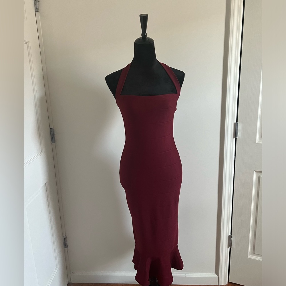 Burgundy Midi Dress
